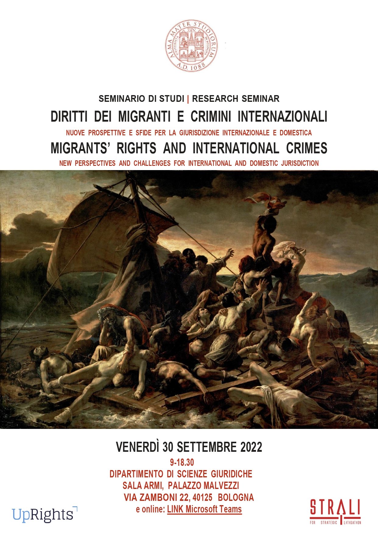 Save The Date! Seminar On Migrants' Rights and International Crimes